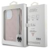 Guess GUHCP15LHC4SEP iPhone 15 Pro 6.1różowy/pink hardcase Crossbody Cord 4G Print